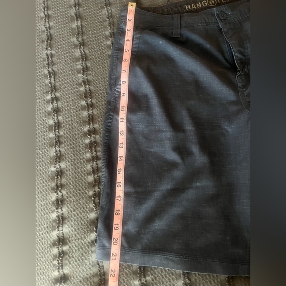 Hang Ten Gray Flat Front Shorts Casual Style - Picture 5 of 5